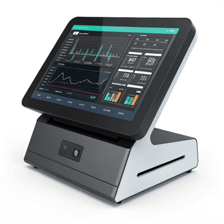Mobile monitoring terminal and display screen power supply