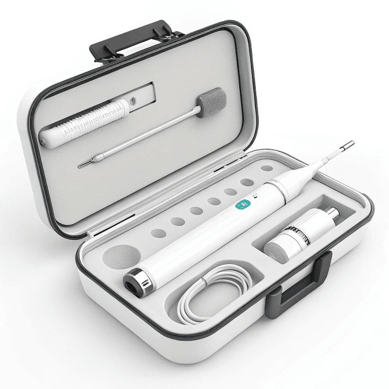 Portable dental cleaning device power supply