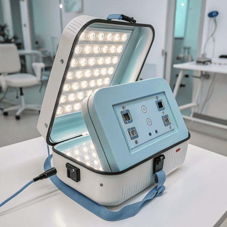 Portable phototherapy device power supply