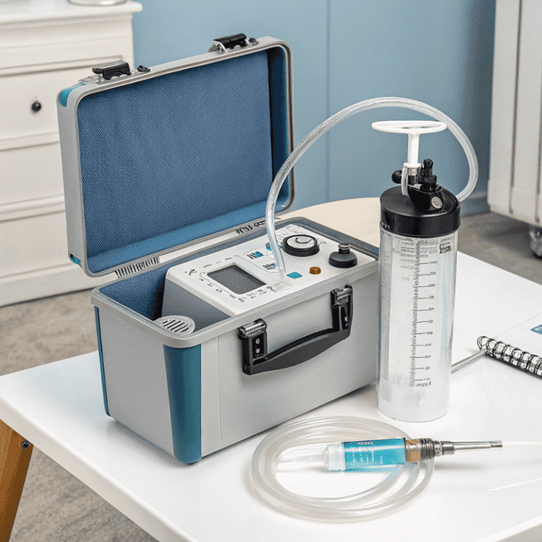 Portable suction pump power supply