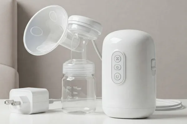 Breast pump power adapter