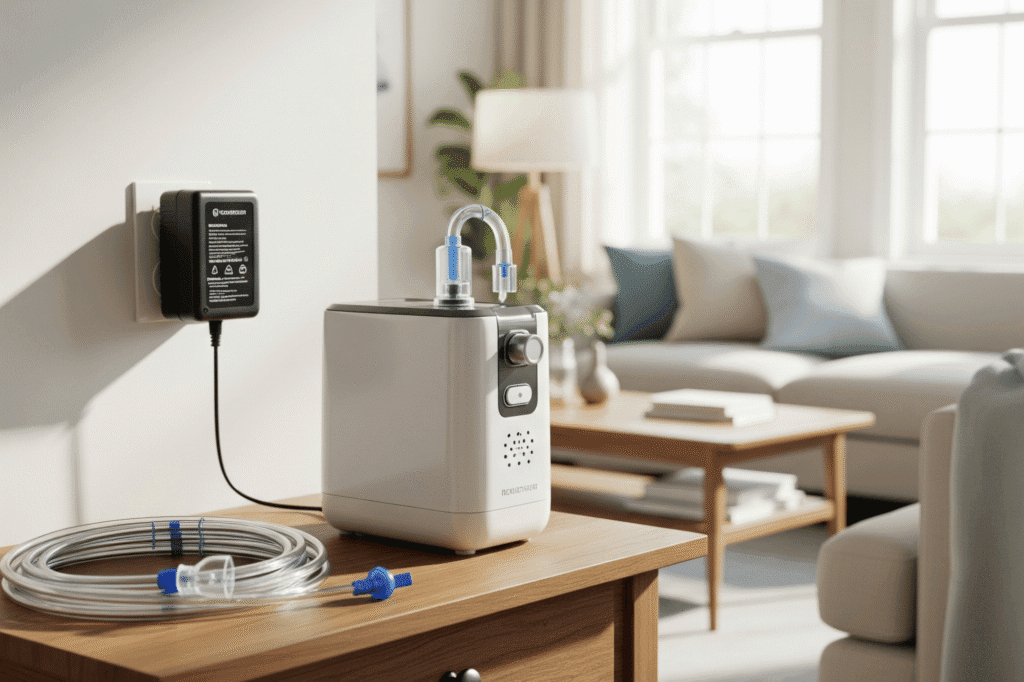 oxygen concentrator power supply for medical devices