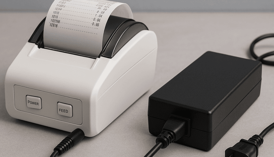 How Can an External Switching Power Adapter Improve the Stability and Lifespan of a Small Printer?