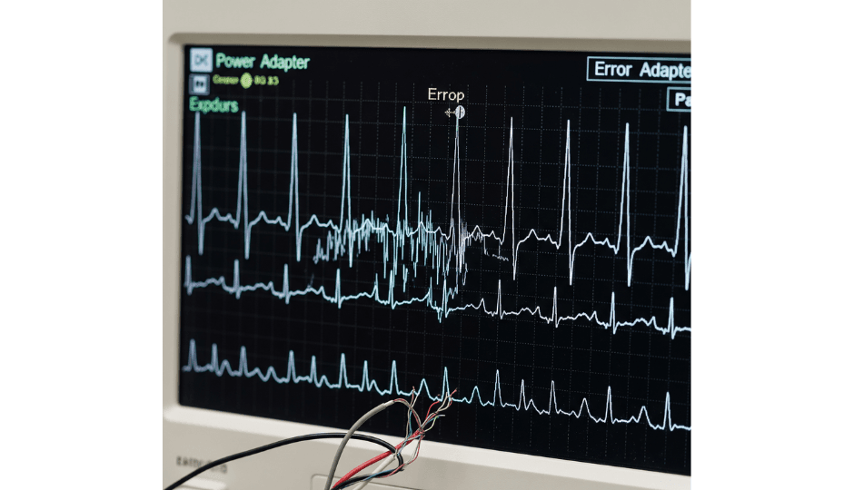 can a poor power adapter distort ecg readings