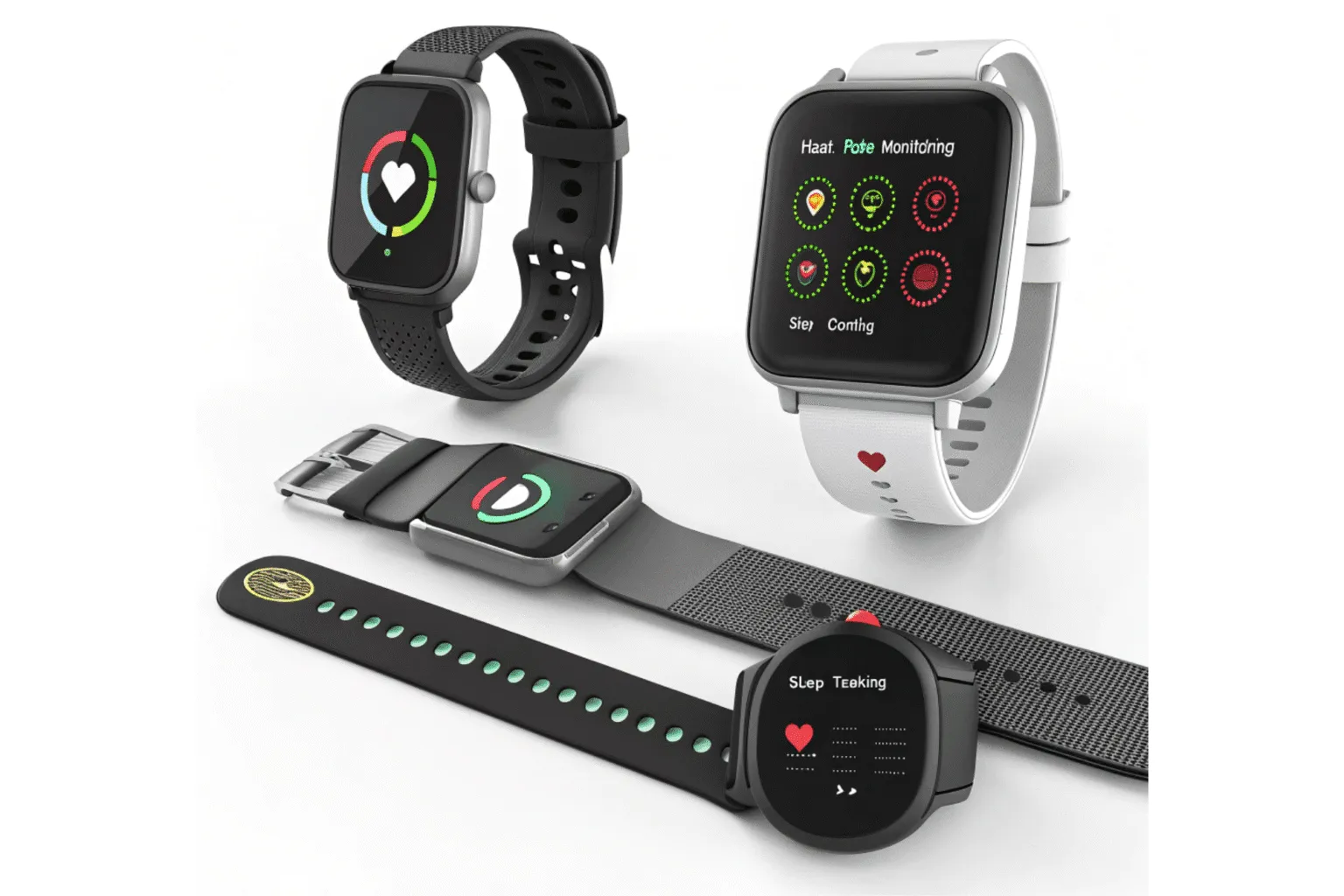 Power supply for wearable health monitors