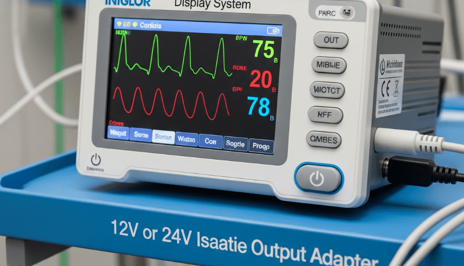 medical grade power adapter with 60601-1 compliance ventilator medical power supply