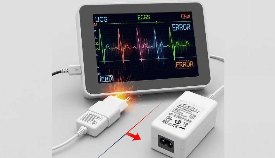 can wireless ecg systems use generic usb chargers