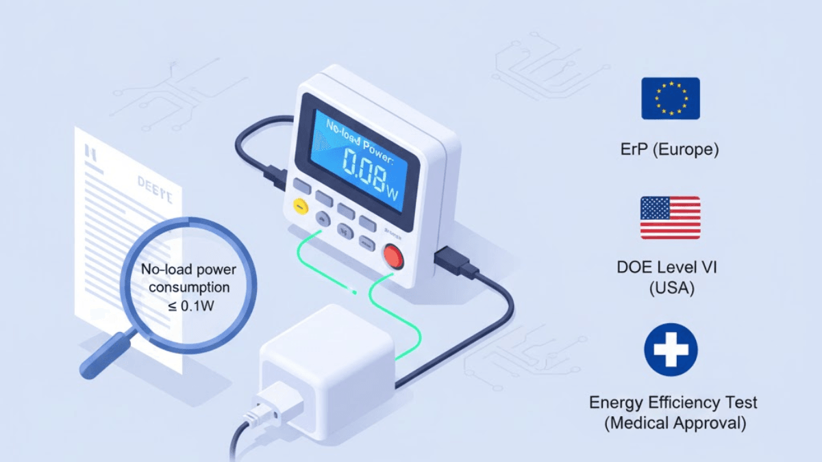 standby power consumption of medical power supplies