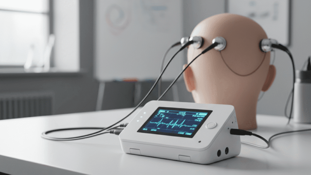 medical power adapter for portable EEG monitors