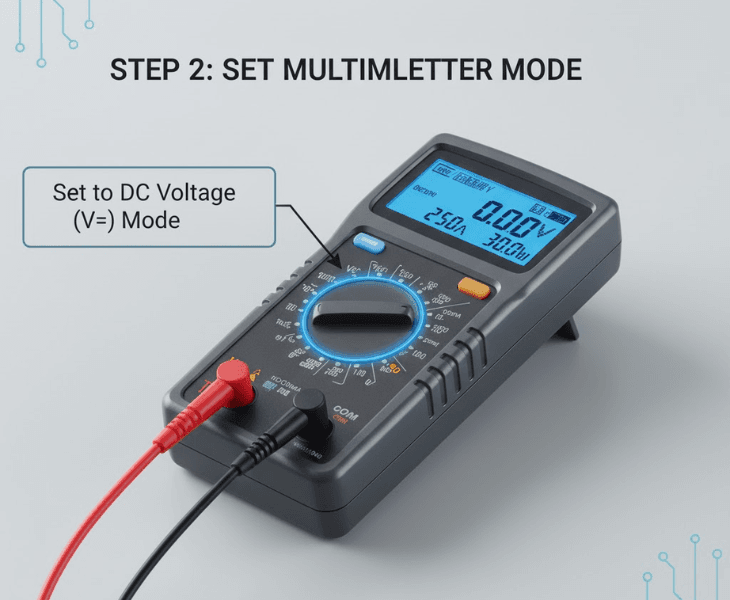 LED driver power supply Multimeter
