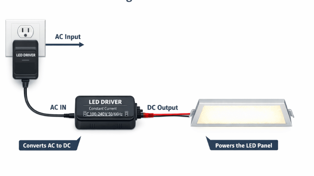 led driver power supply connect way