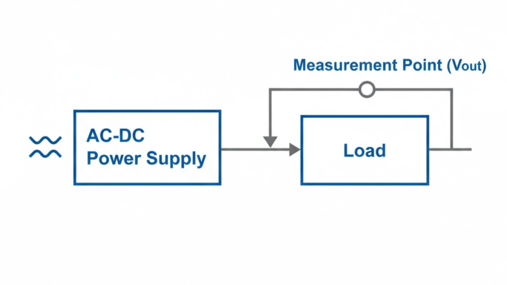 Power supply output stability test structure