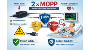 2MOPP medical power adapter