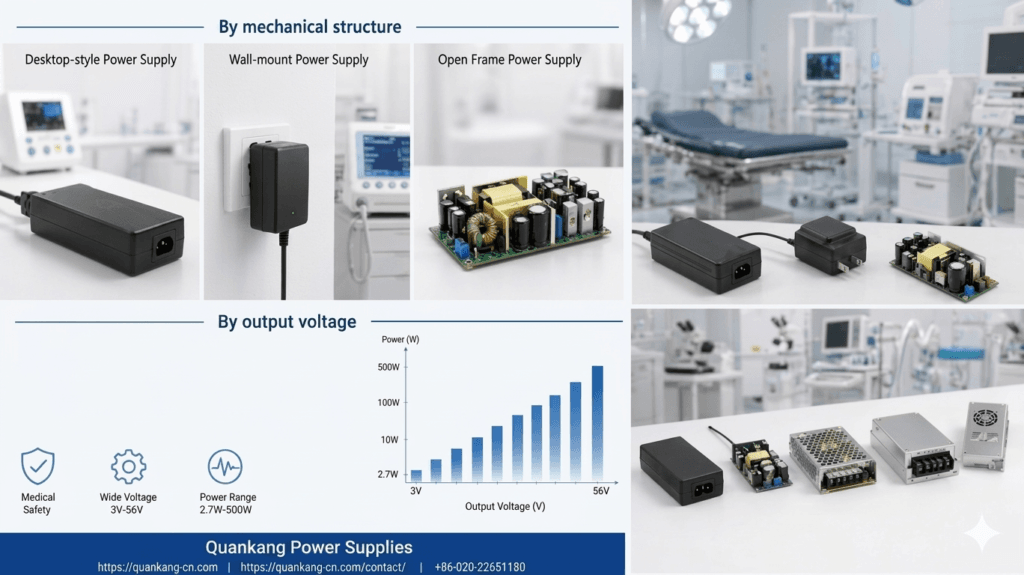 Categorizing Medical Power Supplies by Structure and Output Voltage