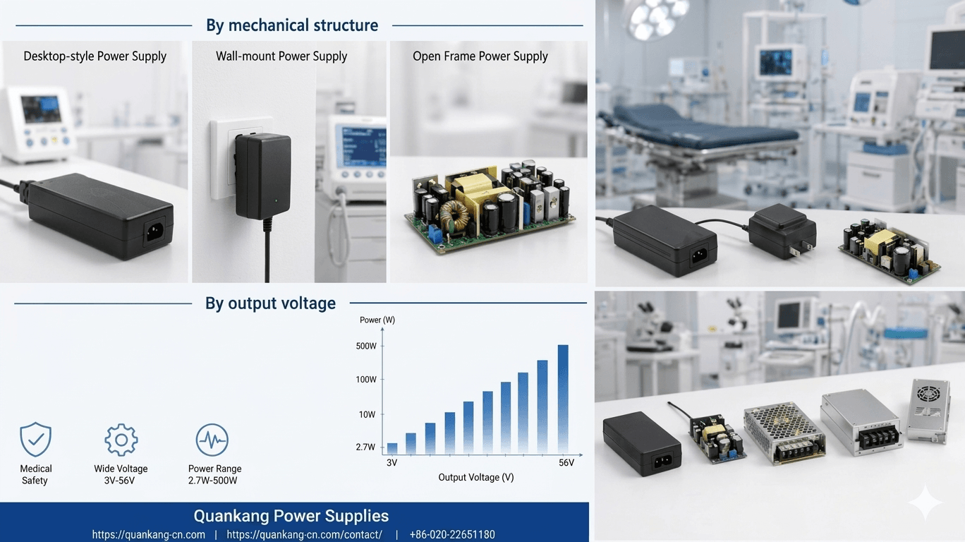 Categorizing Medical Power Supplies by Structure and Output Voltage