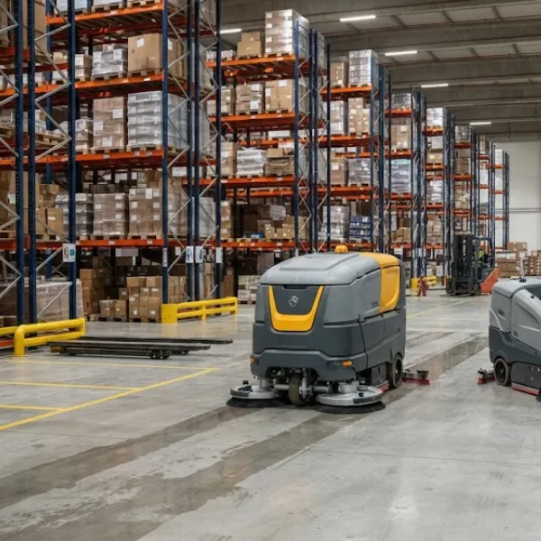 Commercial robotic cleaning equipment for automated maintenance