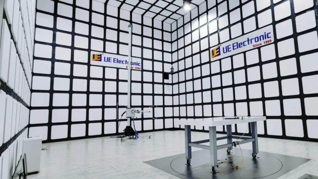 EMC test chamber, designed for controlled electromagnetic compatibility testing and product evaluation EMC test chamber, designed for controlled electromagnetic compatibility testing and product evaluation