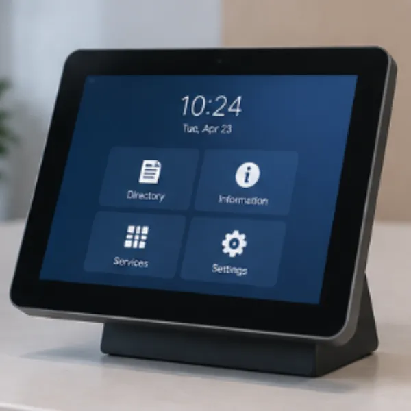 Embedded information terminal for compact 12V power supply applications