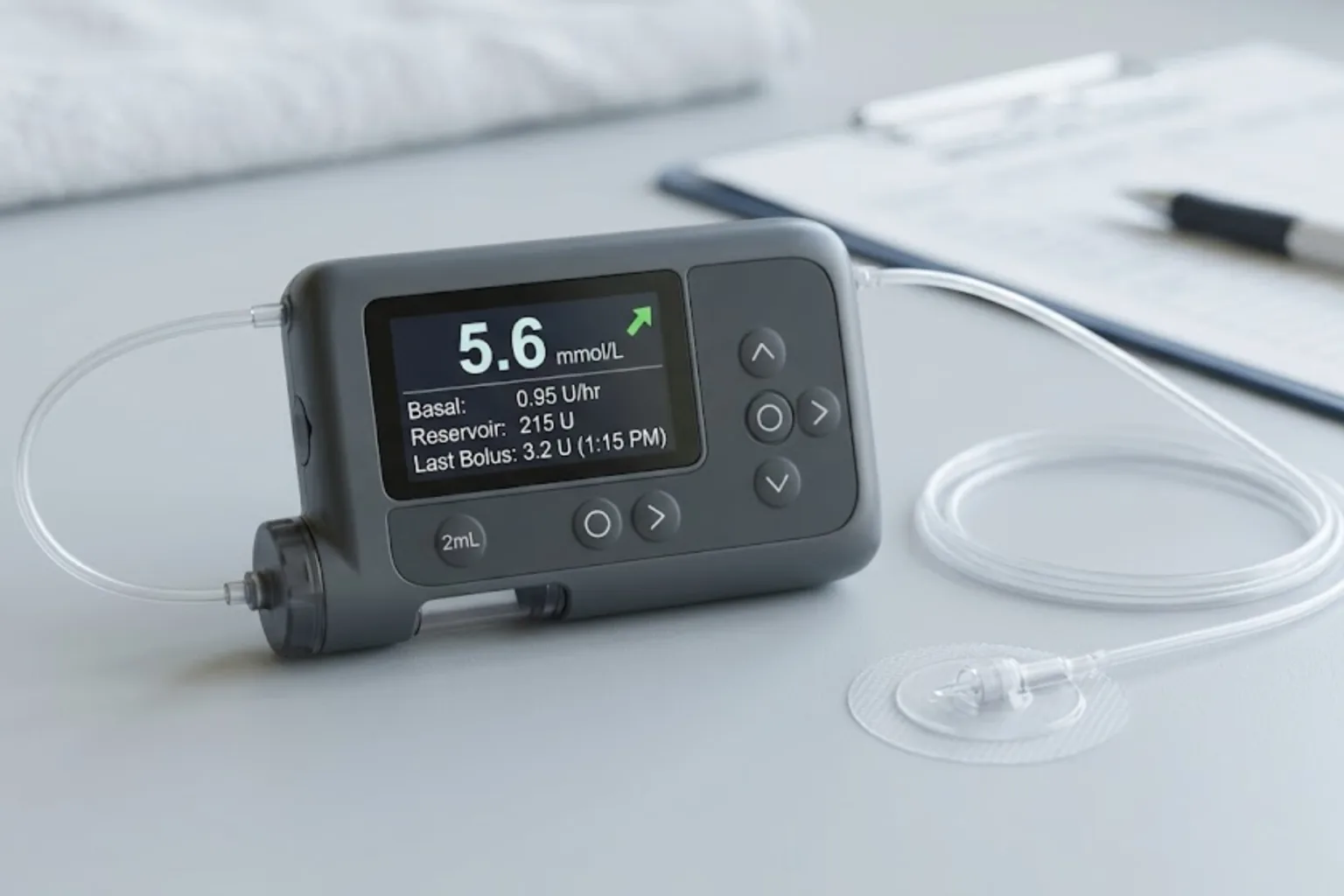 Medical AC-DC power supply for insulin pumps