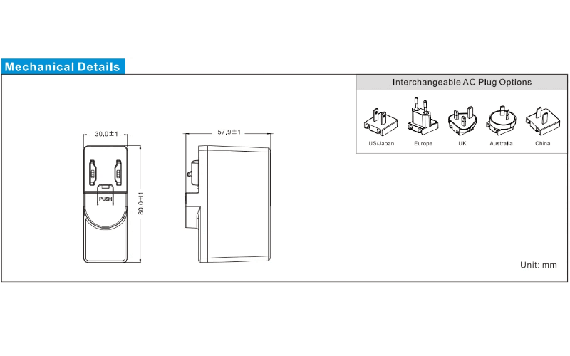 UES45LCP SPC Mechanical details