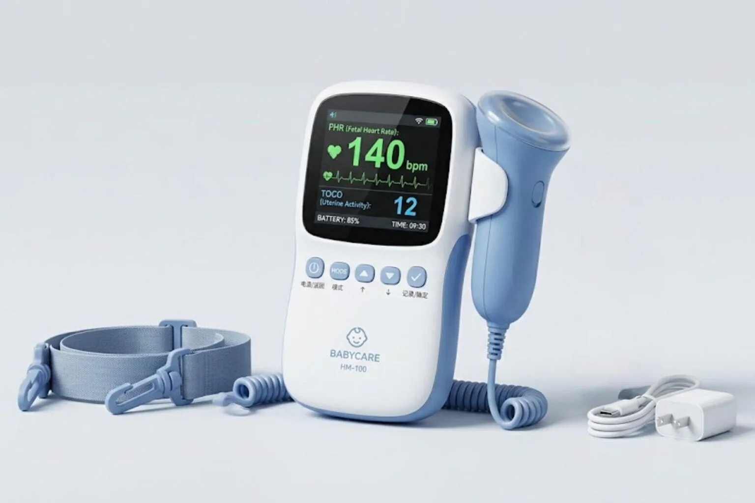 Medical power supply for fetal monitors